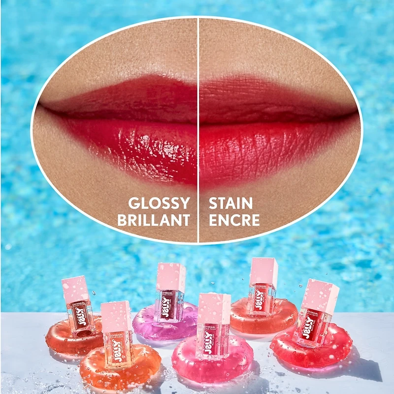 Clean Fresh Jelly Water Tint, 50 Mulberry Melts, rouge à lèvres et blush