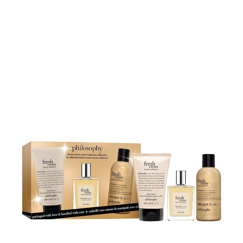 fresh cream warm cashmere eau de toilette for women trio gift set