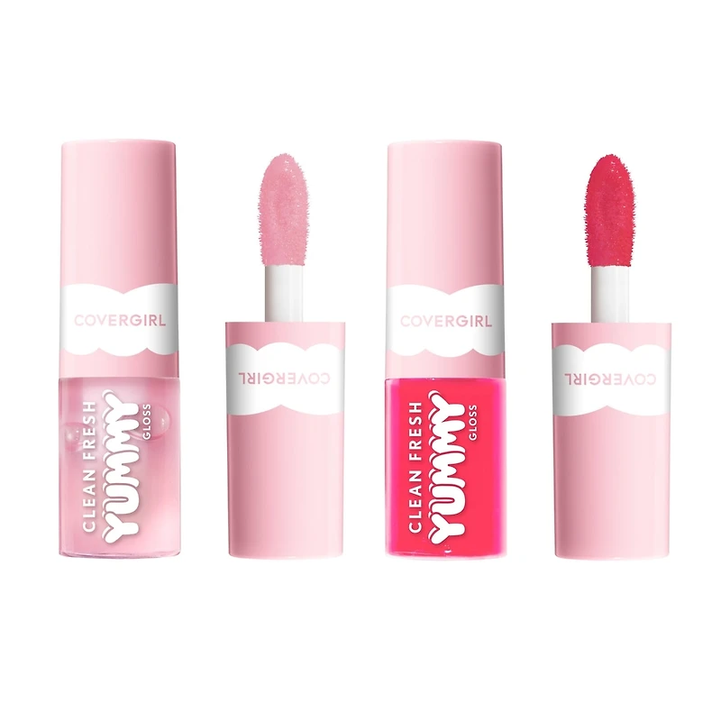 Ensemble de minis brillants à lèvres Clean Fresh Yummy Gloss, Minis brillants à lèvres, Applicateur doux