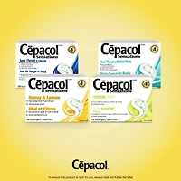 Cépacol Sensations Mal de Gorge et Nez Bouché, 16 pastilles contre le mal de gorge