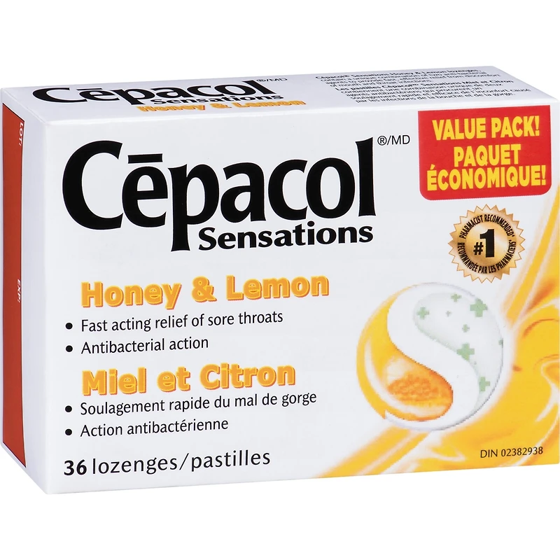 Cépacol Sensations Miel et Citron