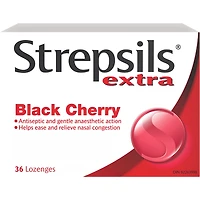 Strepsils Extra cerise noire, 36 unités