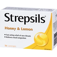 Strepsils® Honey & Lemon, 36 ct