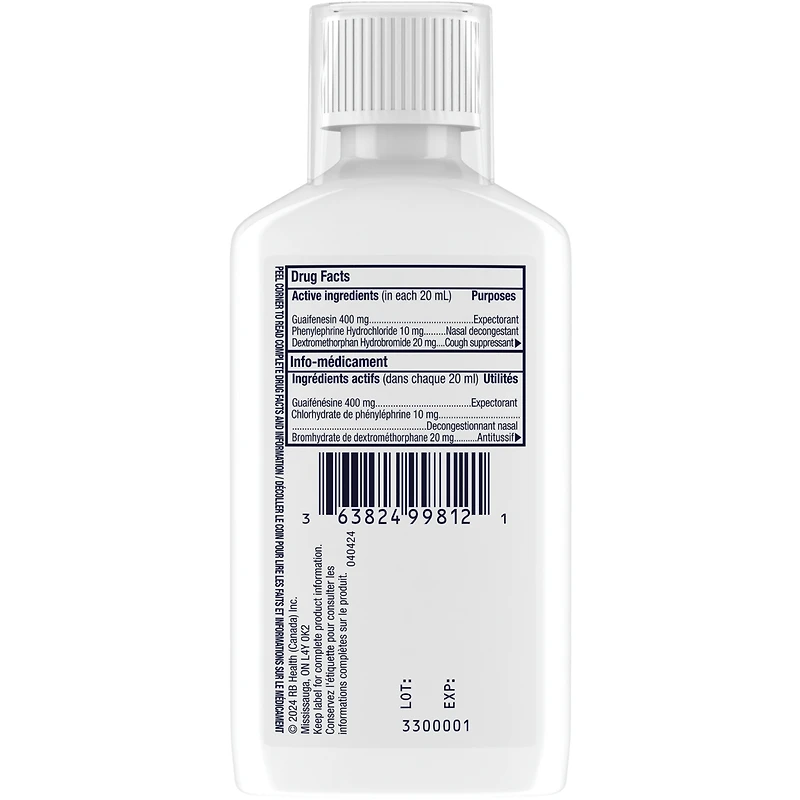 MUCINEX® MULTI-ACTION™ Congestion, Stuffy Nose & Cough Liquid, 180 mL