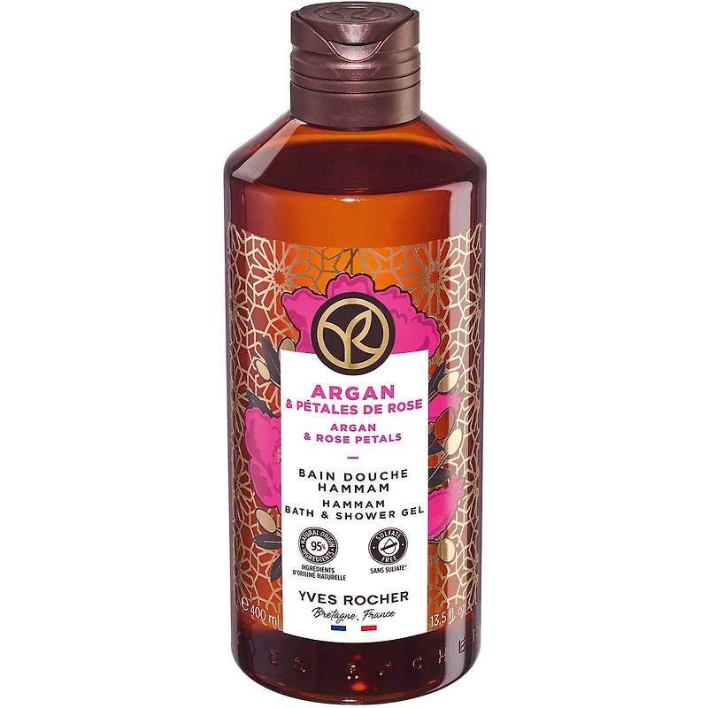 Argan & Rose Petals Hammam Bath & Shower Gel