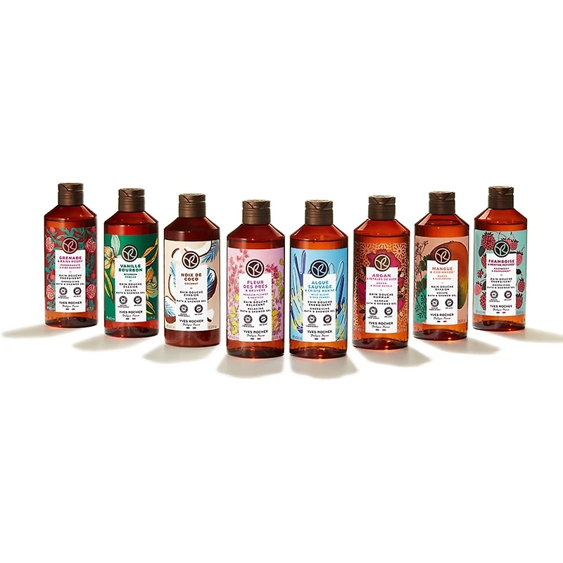 Bain douche énergisant framboise & menthe poivrée