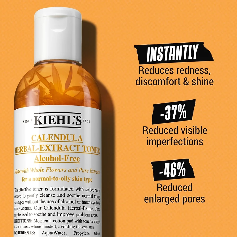 Tonique sans alcool à l'extrait de calendula