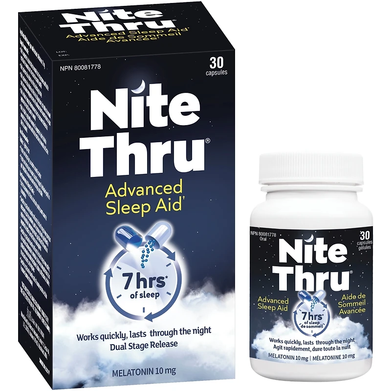 Aide au sommeil avancée Mélatonine Gélules 10 mg