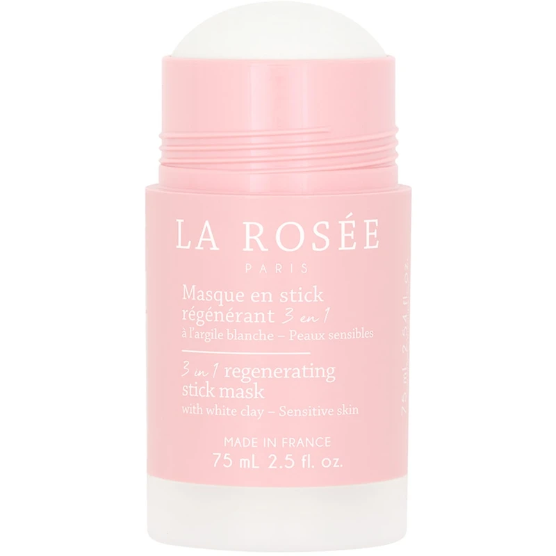 3-in-1 regenerating stick mask with white clay