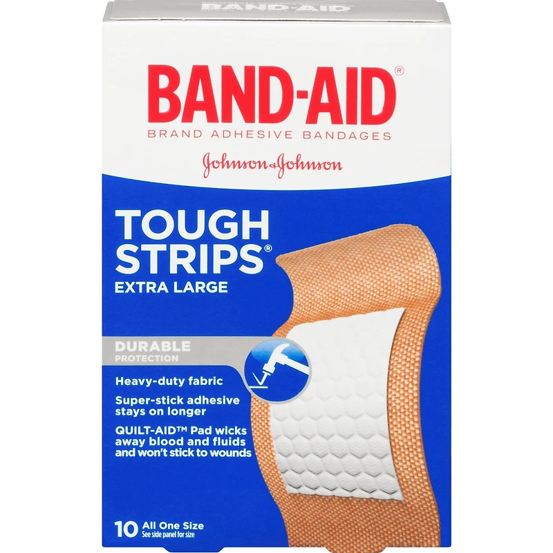 Tough-Strips Adhesive Bandages, Extra Large