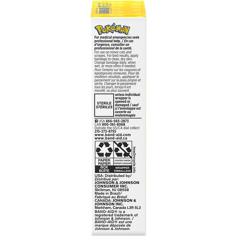 Adhesive Bandages for Kids, Pokémon