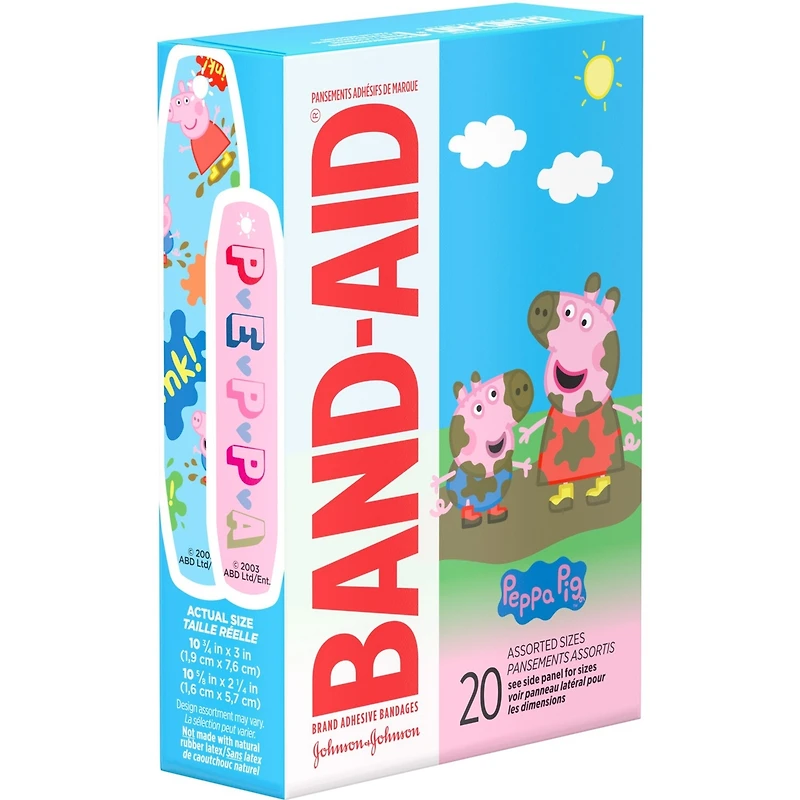 Pansements adhésifs pour enfants, Peppa Pig