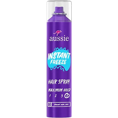 Instant Freeze Hair Spray for Curly Hair, Straight Hair, and Wavy Hair