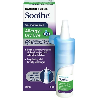 SootheMD Sans agents de conservation Allegies + Yeux Secs multidose