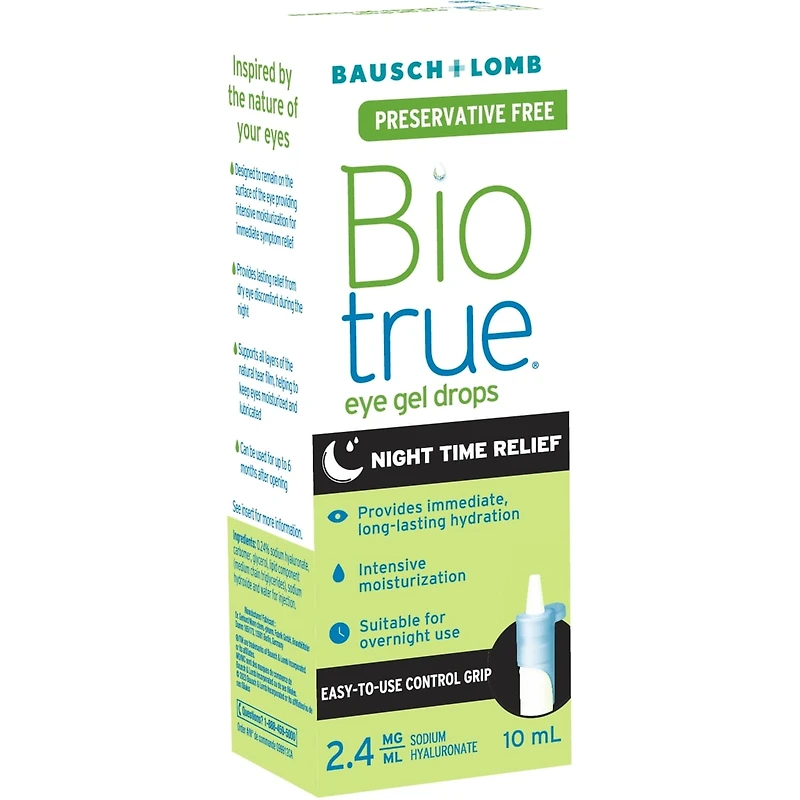 Night Time Relief Preservative Free Eye Gel Drops