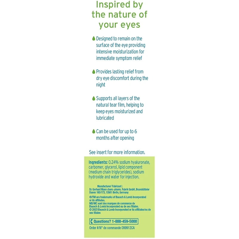 Night Time Relief Preservative Free Eye Gel Drops