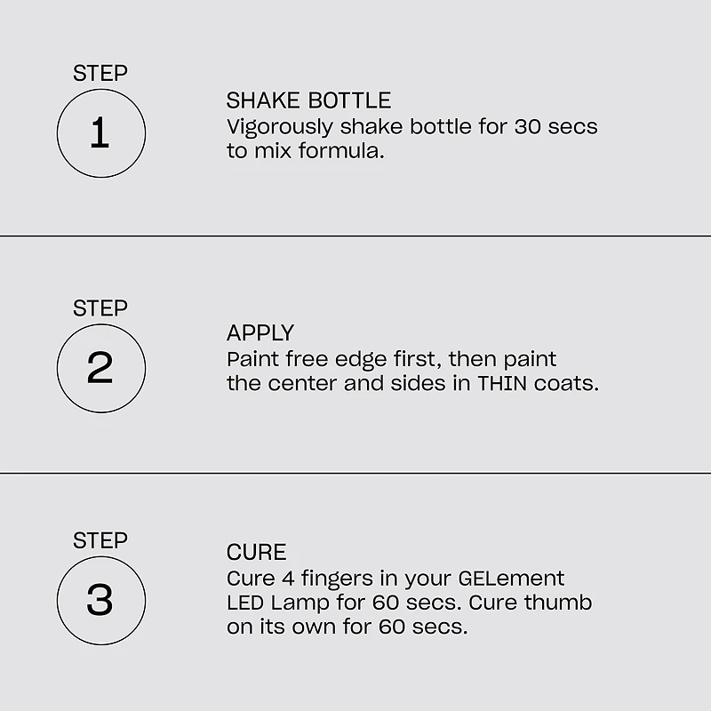 GELement™ UV/LED Gel Polish - No-Wipe Top Coat