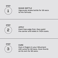 GELement™ UV/LED Gel Polish - No-Wipe Top Coat