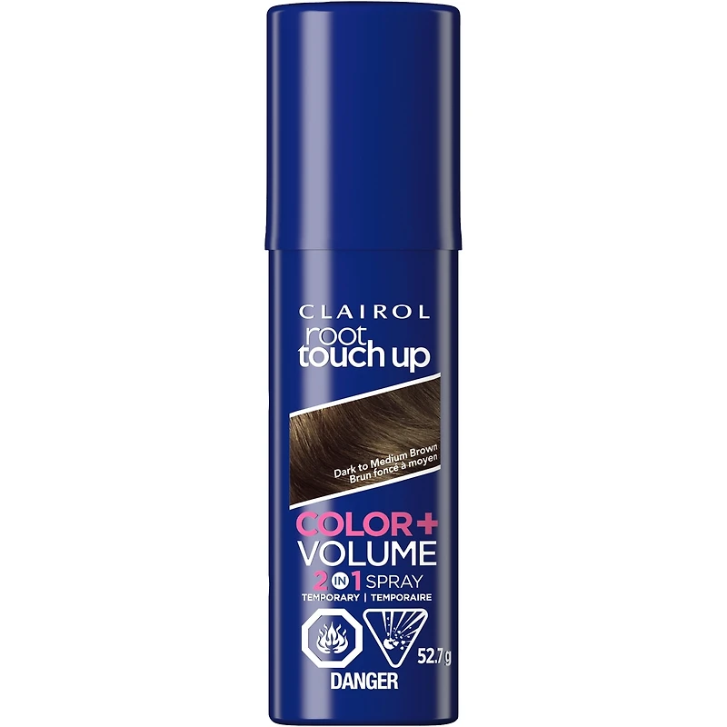 Root Touch-Up Temporary Spray 2in1: 100% gray coverage and volume boost