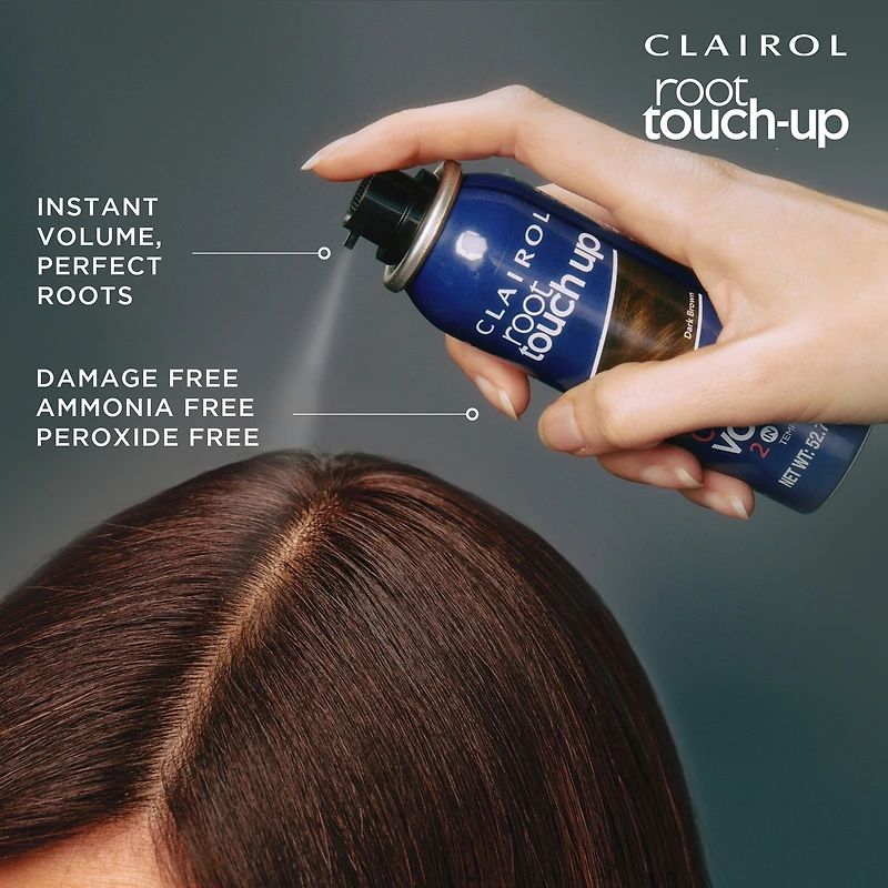 Root Touch-Up Temporary Spray 2in1: 100% gray coverage and volume boost