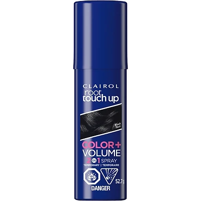 Root Touch-Up Temporary Spray 2in1: 100% gray coverage and volume boost