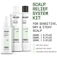 Nioxin Scalp Relief System - Hair Products for Sensitive, Itchy Scalp - Includes Shampoo 200 ml, Conditioner 200 ml and Scalp Treatment 100 ml