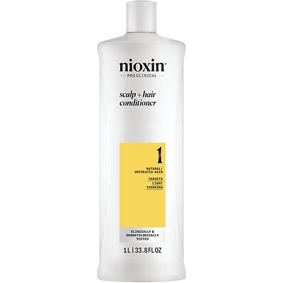Nioxin System 1  Scalp + Hair Thickening Conditioner for Natural with Light Thinning, 1L