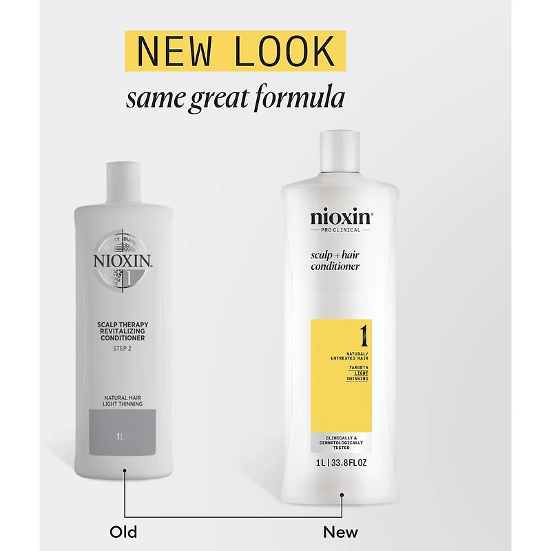 Nioxin System 1  Scalp + Hair Thickening Conditioner for Natural with Light Thinning, 1L