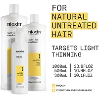 Nioxin System 1  Scalp + Hair Thickening Conditioner for Natural with Light Thinning, 1L