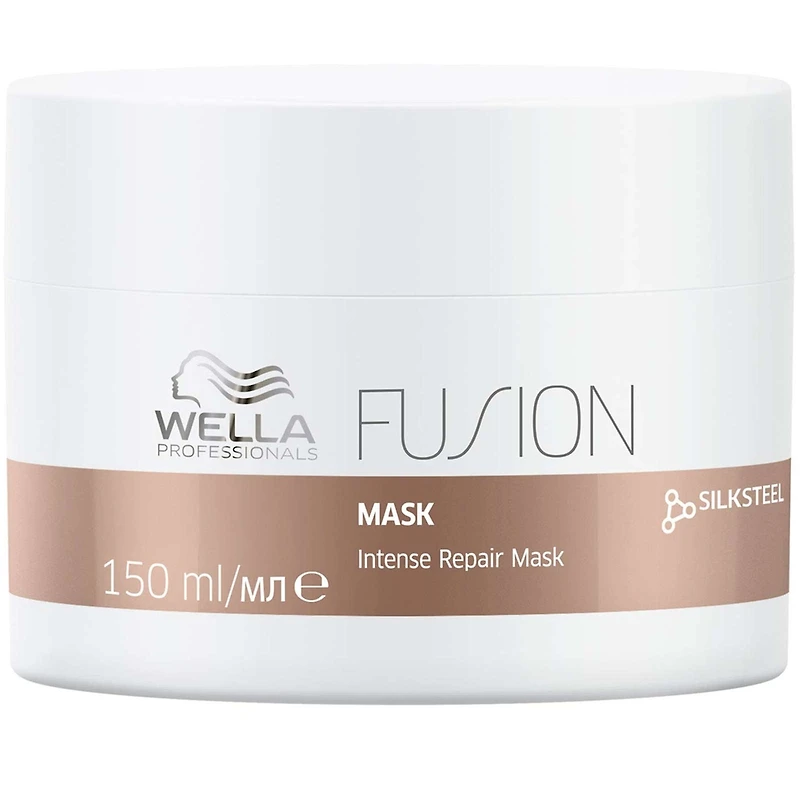 Masque capillaire Fusion Réparation Intense de Wella Professionals pour cheveux abîmés – masque professionnel pour la réparation des cheveux, traitement anti-casse, 150 mL