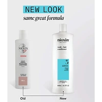 Nioxin System 3 Scalp + Hair Thickening Conditioner for Damaged with Light Thinning, 1L