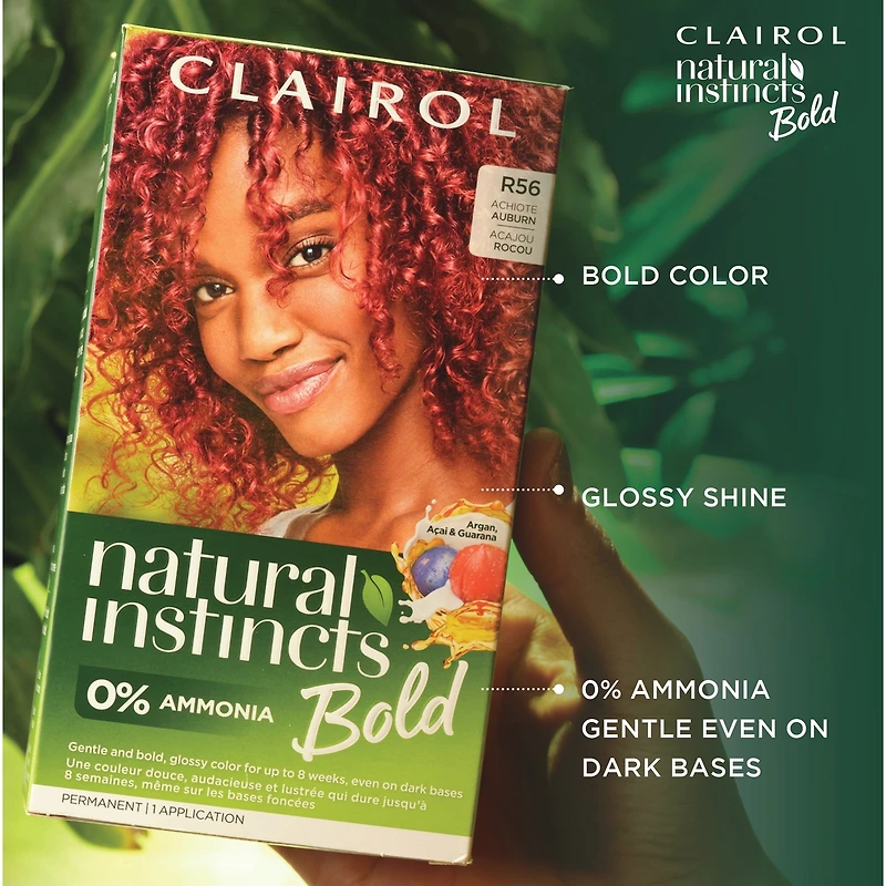 Natural Instincts Bold Permanent Hair Dye with 0% ammonia