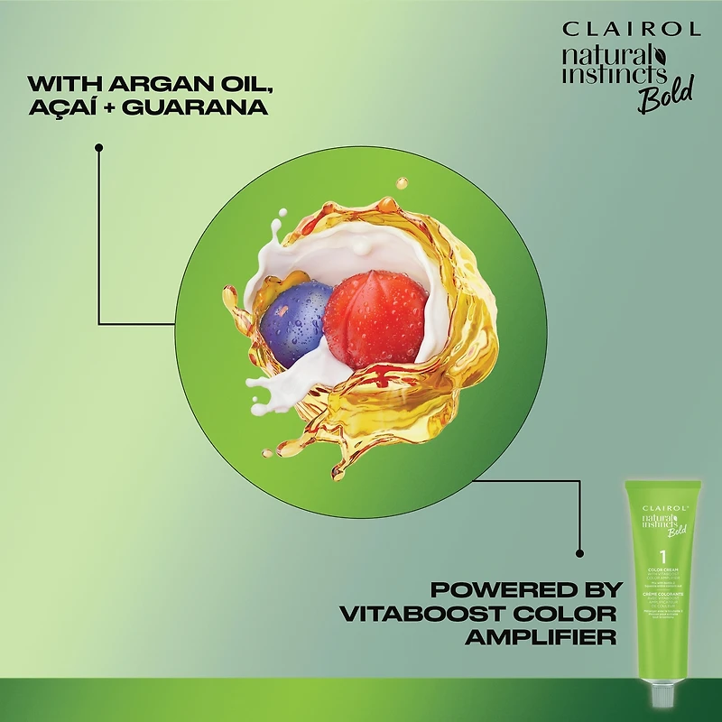 Natural Instincts Bold Permanent Hair Dye with 0% ammonia