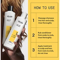 Soin épaississant pour cuir chevelu et cheveux Système 1 de Nioxin - Soin épaississant pour cheveux naturels légèrement clairsemés - Comprend un shampooing mL