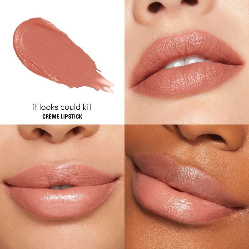 Crème Lipstick, colour-rich, satin sheen finish, non-sticky, lightweight, moisturizes for 8 hours