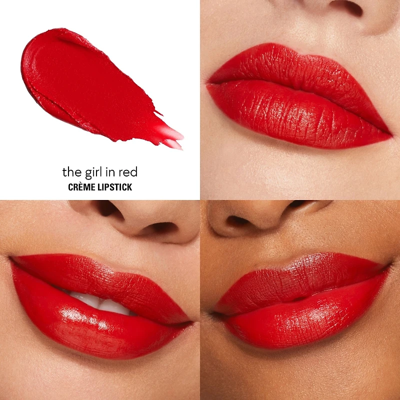 Crème Lipstick, colour-rich, satin sheen finish, non-sticky, lightweight, moisturizes for 8 hours