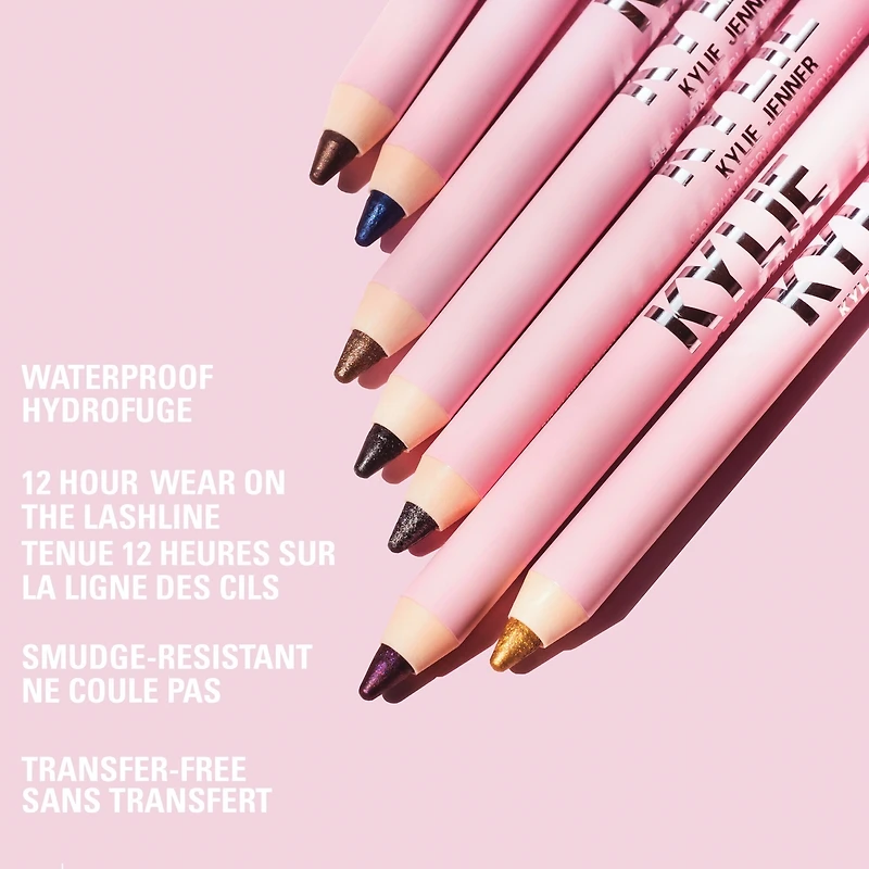 Kyliner Waterproof Gel Eyeliner Pencil, ultra-defined look, ultra-creamy, ultra-gliding, smudge-resistant, all-day wear, vegan