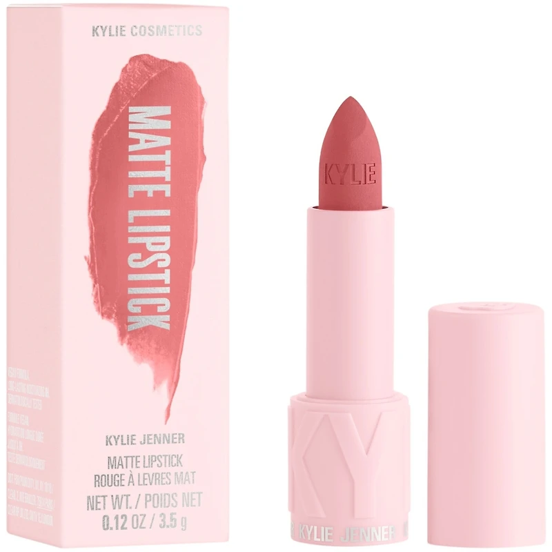 Matte Lipstick, highly pigmented, weightless, 8-hour wear, soft-matte finish, hydrates lips