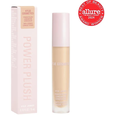 Power Plush Longwear Concealer, 12-hour wear, brightens & color correct under eye circles, natural finish, crease cake-proof, vegan