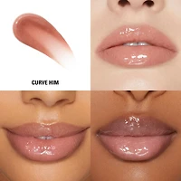 Plumping Gloss, plumped lips, ultra-shiny finish, lightweight, softens & smoothes lip lines