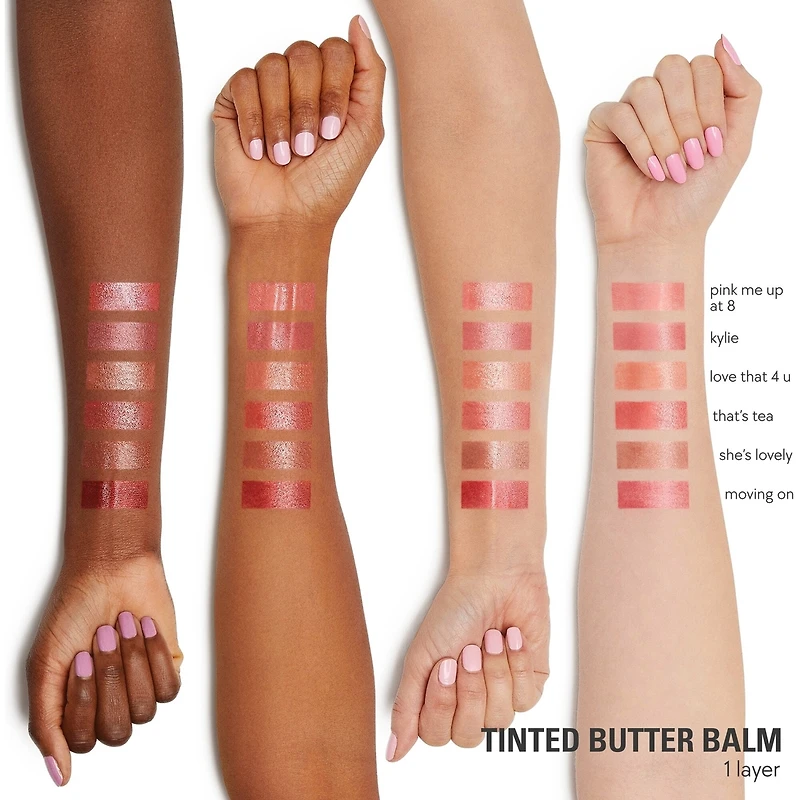 Tinted Butter Balm with Jojoba Oil, 12-hour hydration, moisturizing, luminous shine, lightweight, cruelty-free