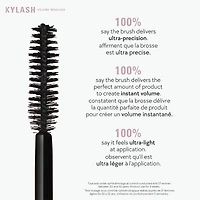 Mascara Volume Kylash, volumisant, longueur & courbure, sans bavure, pur & sain, végétalien