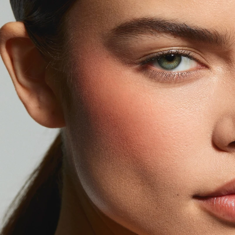 Powder Blush Stick, cream-to-powder formula, soft-matte finish, no streaks, easy to build, all-day wear