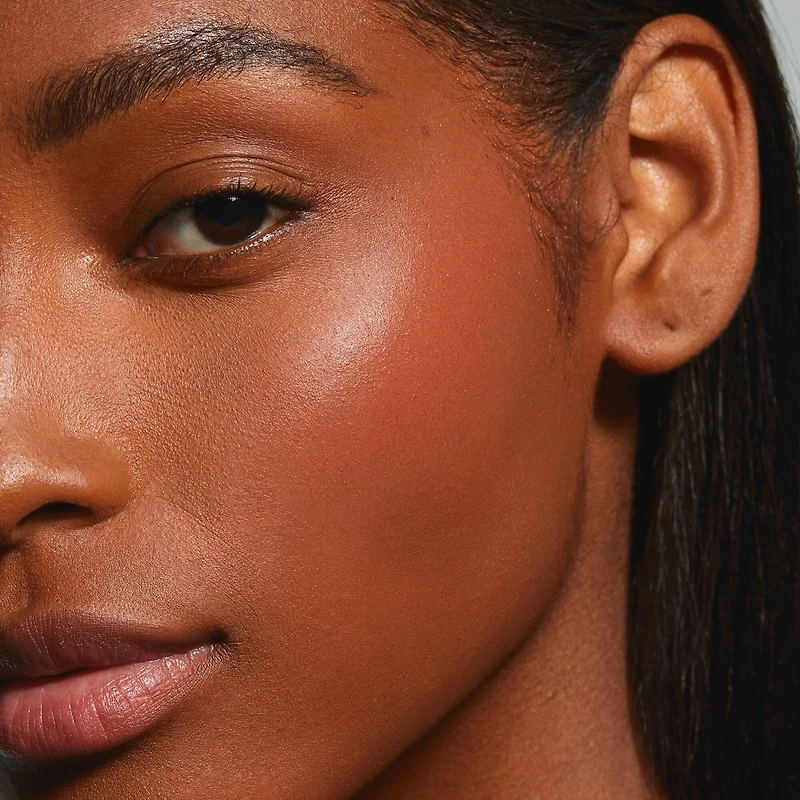 Powder Blush Stick, cream-to-powder formula, soft-matte finish, no streaks, easy to build, all-day wear