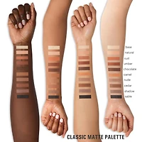 Pressed Powder Palette The Classic Matte Palette, highly pigmented, soft & easy blend, clean vegan, talc-free