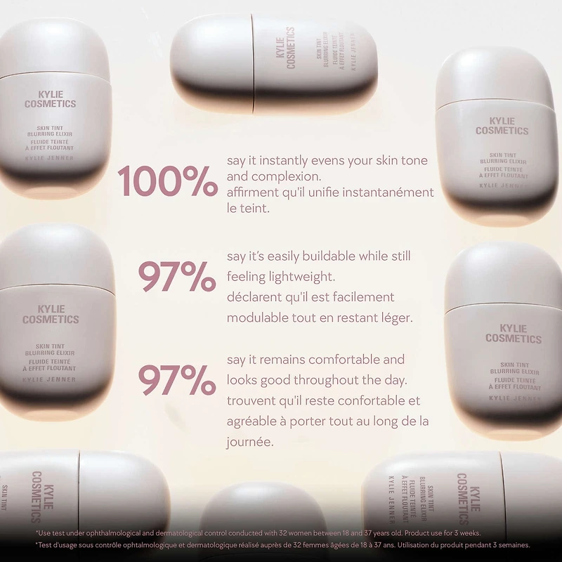 Skin Tint Blurring Elixir Foundation with Hyaluronic Acid, 12-hour wear, natural, second-skin finish