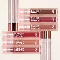 Plumping Powder Matte Lip, 12-hour wear, lightweight, blurs lines, cruelty-free, vegan