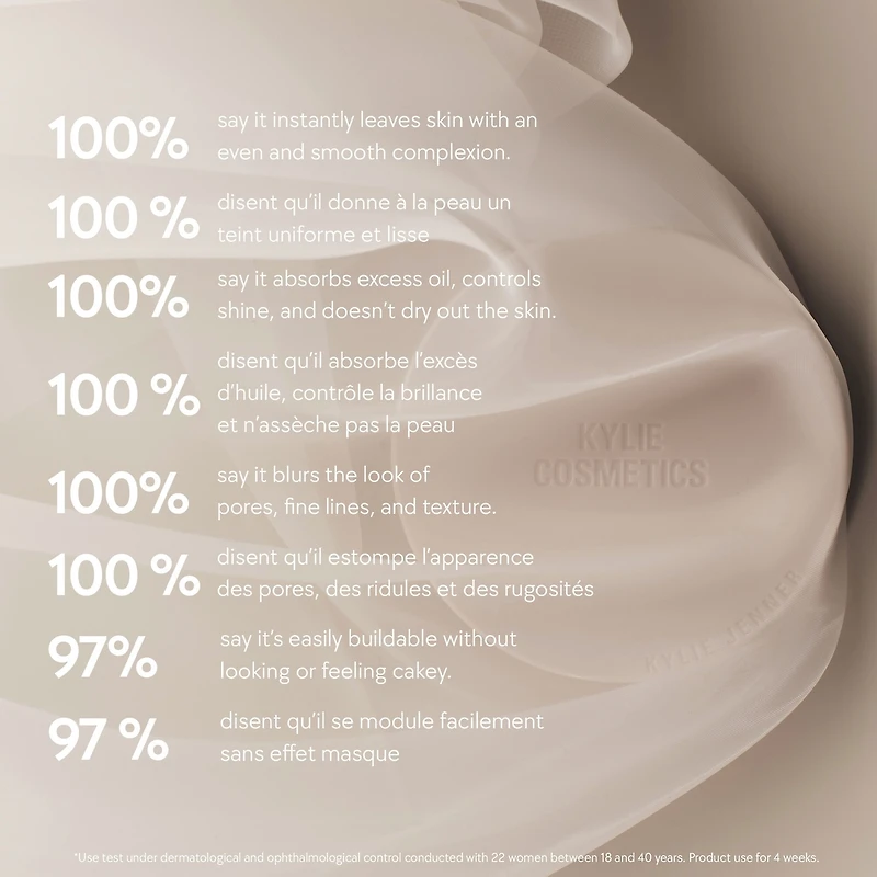 Fond de Teint Poudre effet flouté naturel, couvrance moyenne, mat, durée 12h