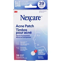 Timbre pour acné mince et transparent