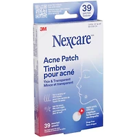 Timbre pour acné mince et transparent